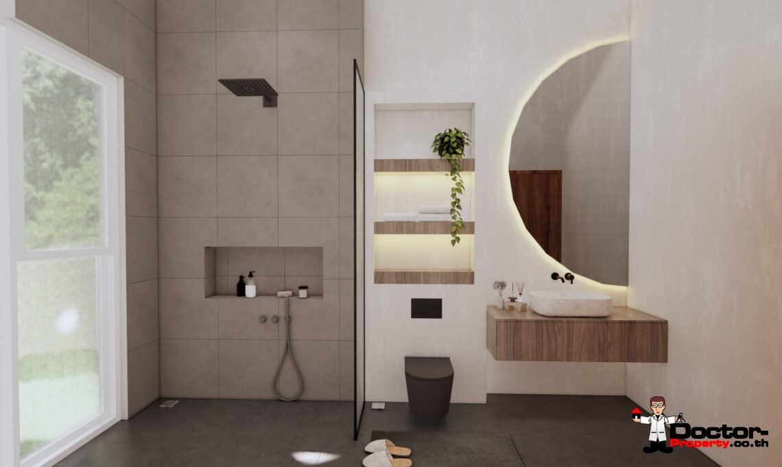 Tropical 3-4 Bedroom Pool Villa with Sea View in Lamai, Koh Samui – For Sale